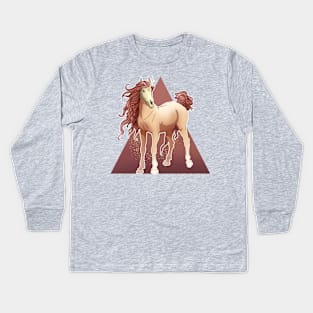 Skull Unicorn Kids Long Sleeve T-Shirt